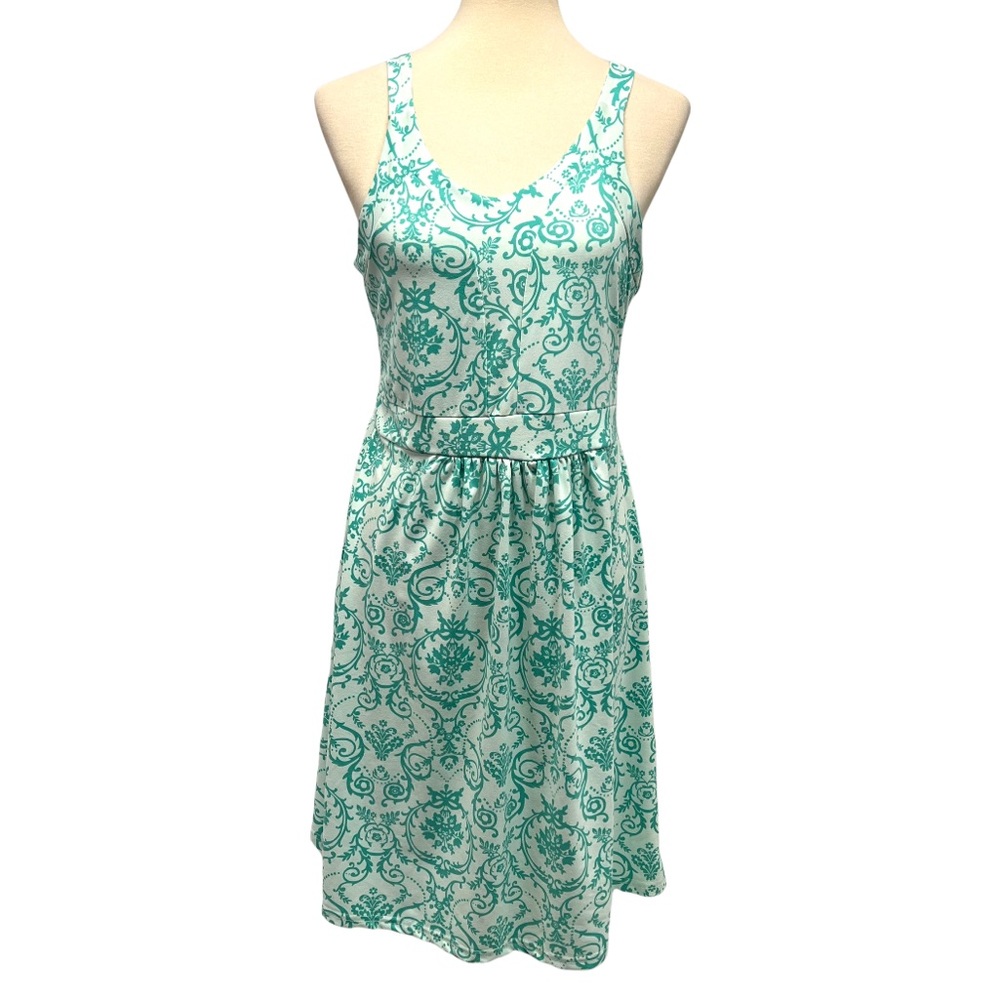 Tehama Printed Outdoor Active Sleeveless Dress Built In Bra